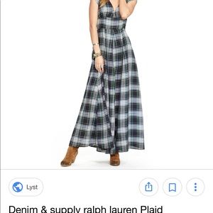 Ralph Lauren Denim and Supply plaid maxi dress
